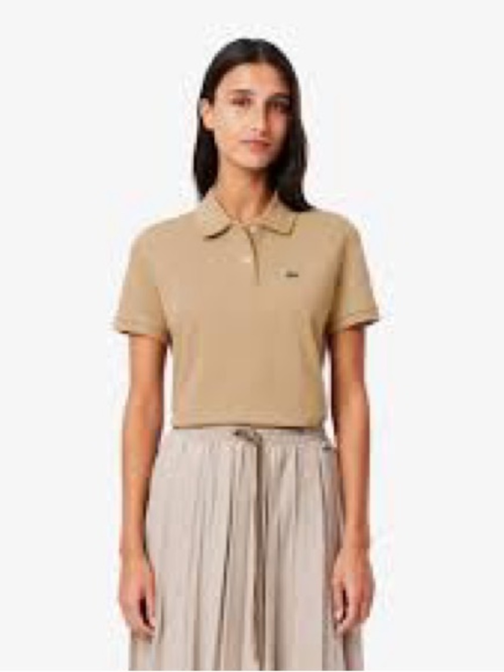 Women’s Lacoste Light Brown Polo Shirt
